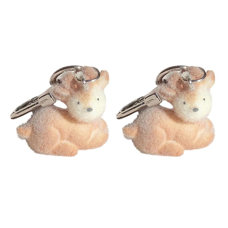 Lovely Adorable Alpacas Keychain Portable Resin Designs Decoration for Animal Lovers and Accessory Enthusiasts