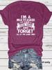 European & American Summer I'MA LIS Round Neck Short Sleeve Casual Fashion T-Shirt
