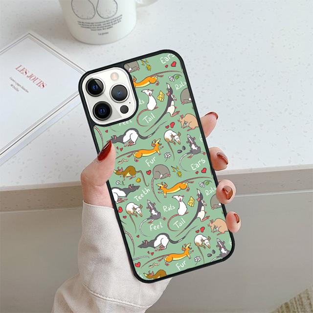 Mouse Rat Phone Case For iPhone 17 Air 14 15 16 13 12 Cover For Apple iPhone 17 Air 14 15 16 Pro Max 6S Plus Coque