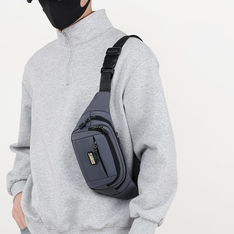 Multifunctional Waist Bag Men's Running Mobile Phone Bag Sports Waterproof Multi-Layer Chest Bag