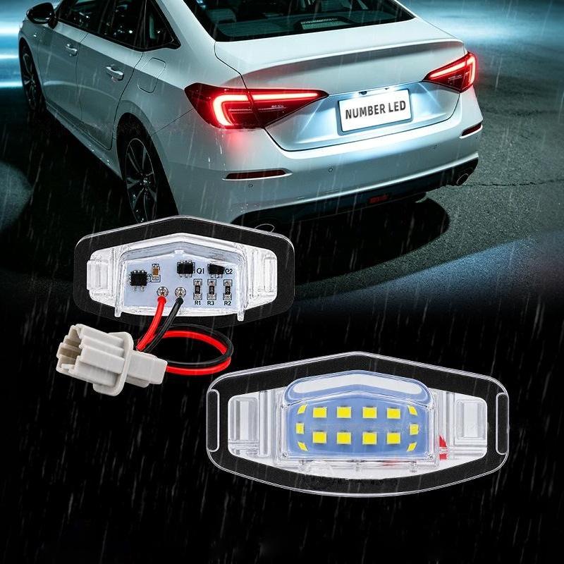 For Accord Civic 7 8 9 City Mr-V Mrv Mileage Lenend Acura Ilx Tsx Rl Tl Mdx 1/2Pcs Number License Plate Led Light