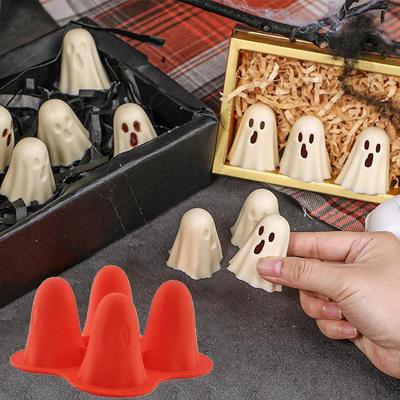Halloween Silicone Mold Pumpkin Ghost Shapes For Chocolate Candy Baking DIY Ice Cubes Tray Party Decoration Crafting Tool