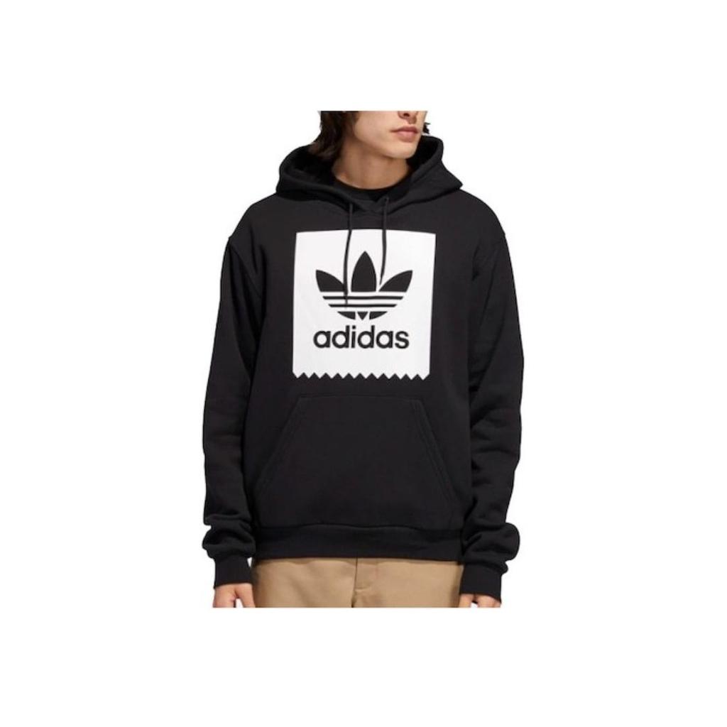 Adidas Oryginalna bluza popover Off Court z logo Trefoil i sznurkiem męska czarna EC7323