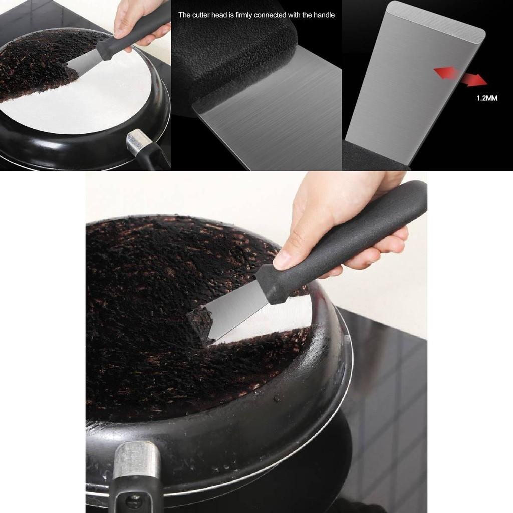 Stainless Steel Kitchen Scraper Versatile And Multi-purpose Oil And Grease Cleaner Tool