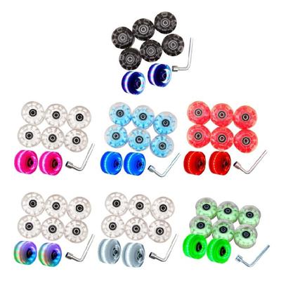 Roller Skate Wheels Replacement with Bearings Quads Roller Skate Wheel for Double Row Skate Skateboard Indoor or Outdoor