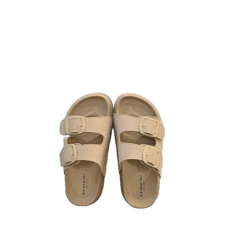 6688-1 Casual Outer Wear Thick-soled Heightening Slippers 2025 New Summer Seaside Beach Fashion Cool Slippers