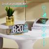 KOSUMOSU Gold LED Uhr mit Kalender