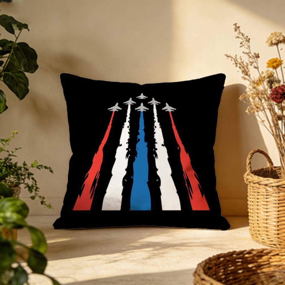 Trendy TTop Gunable Cushion Cover Versatile DoubleSided Pillow Case Fit for Sofa Bed Car Daily Decor