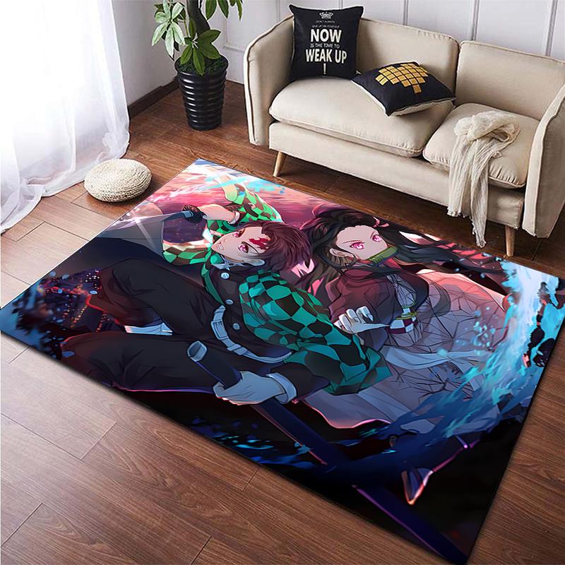 Demon Slayer Custom Carpet Living Room Carpet  Camping Mat Kitchen Mat Yoga Mat Washroom Floor Mat Decoracion Room Kitchen Mat