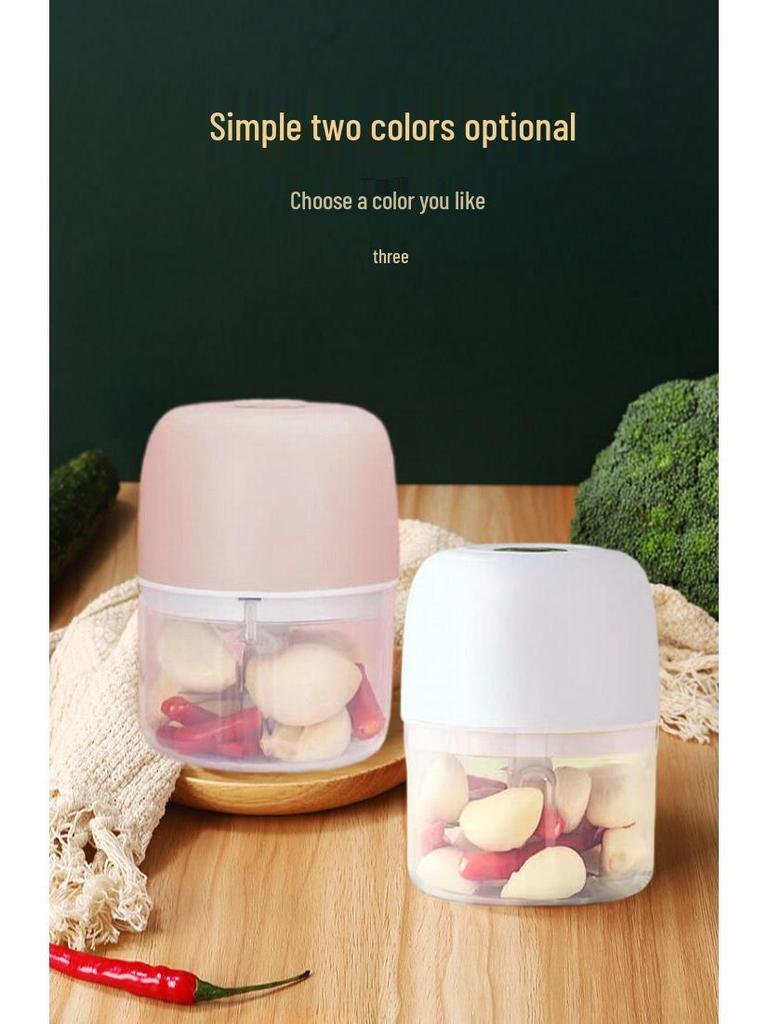 Electric Mini Food Processor & Grinder: Baby Food, Garlic, Meat, and Paste Maker