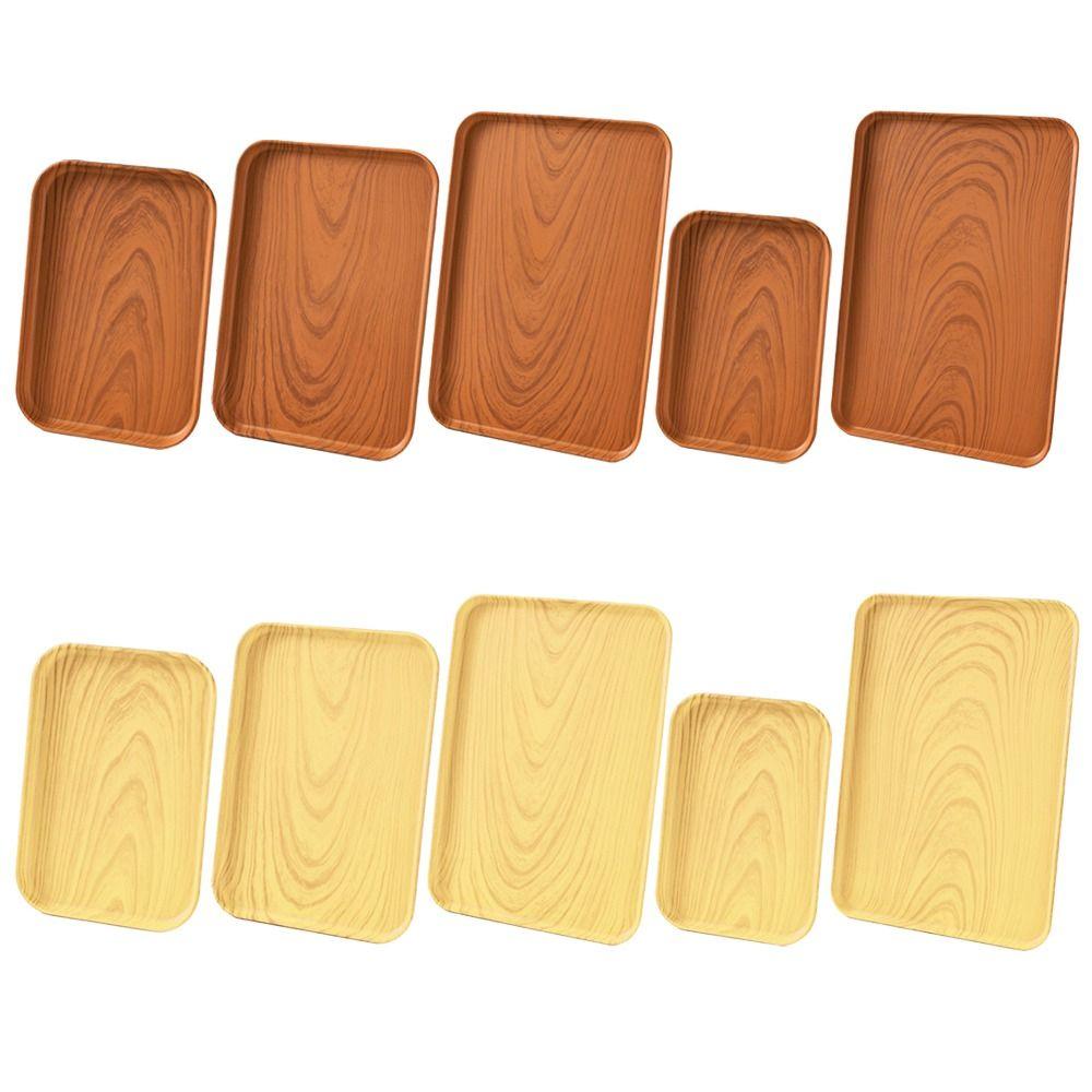 New Rectangular Pallet Plastic Nordic Style Food Bread Pan Storage Tray Hotel Service Tray