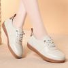 Spring New Women's Shoes Genuine Leather Flat Deep Mouth Single Shoes Plus Size Shoes Casual Soft Sole Comfortable Women's Shoes