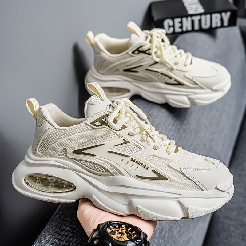 Summer Men's Shoes 2025 New Breathable Dad Shoes Men's Trend Versatile Platform Sports Shoes Casual Running Dad Shoes