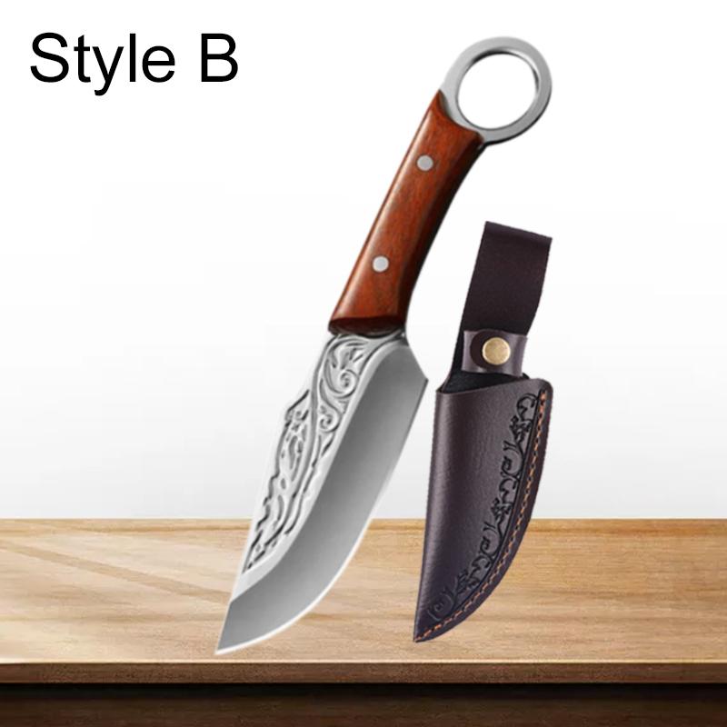 Handmade Forged Chopper Meat Cleaver Stainless Steel Boning Knife Fruit Chef Cooking Knives Househould Kitchen Knives