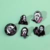 Creative personality, European and American film and television characters, surrounding metal badges, screaming and funny, Diablo brooch