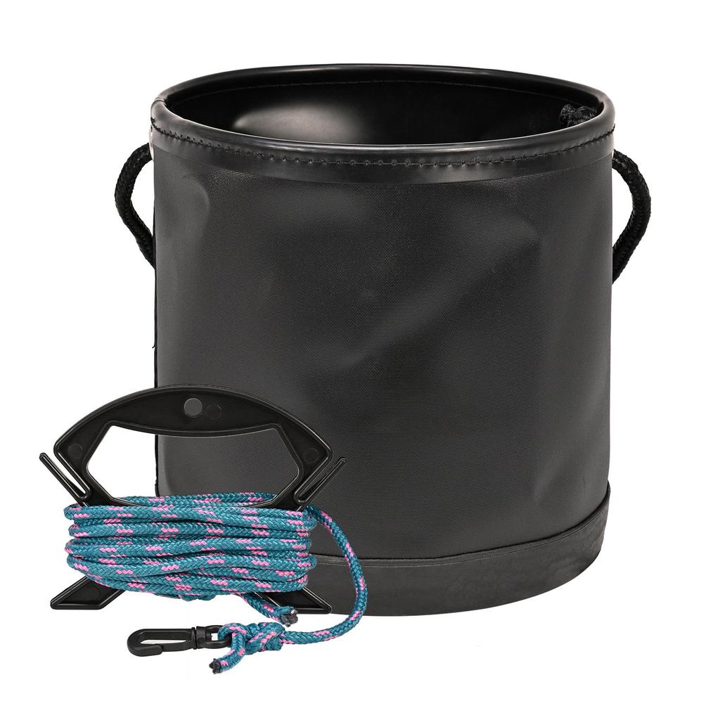Portable Integrated Fish Bucket Fish Box EVA Folding Fish Bucket with Rope Colorful Fishing Tackle Boxes Water Bucket