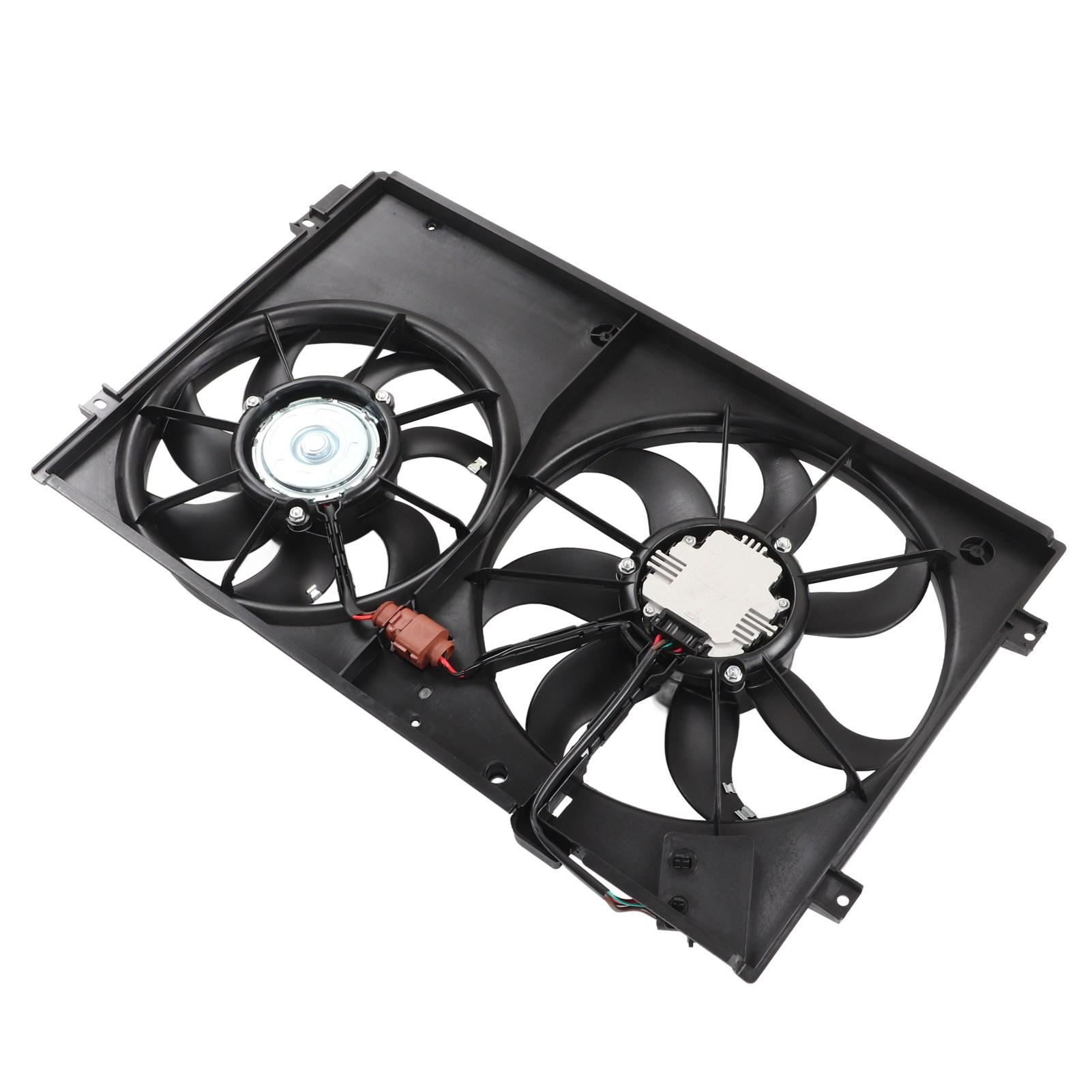 AC Condenser Radiator Cooling Fan Assembly 12V Quiet Operation Replacement for Rabbit 2006‑2009