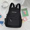 Shoulder Large Bag Capacity Simple Backpack School Junior Students Unisex Nylon
