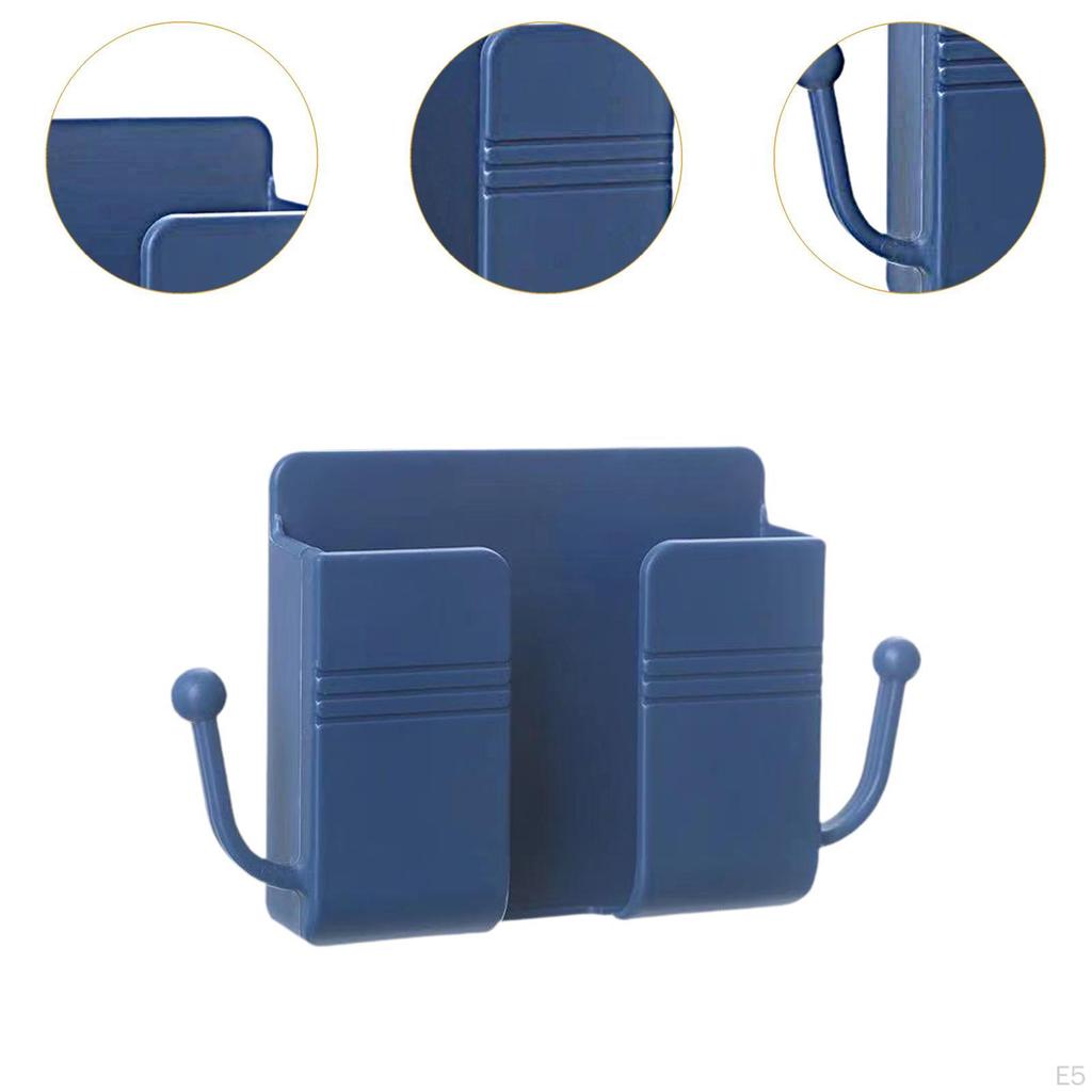 Sleek Wall Mount Phone Holder Storage Solution for Home And Office