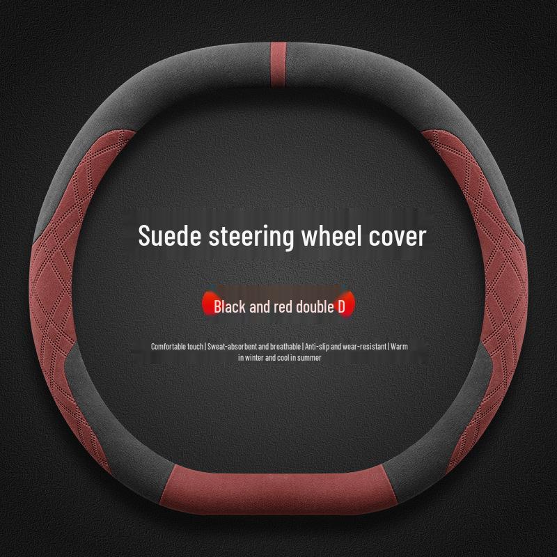 2025 Geely Galaxy Star Ray 8 Ultra-Thin Non-Slip Suede Steering Wheel Cover for All Seasons