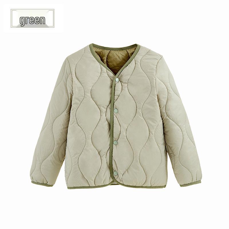 Dziecięca ocieplana kurtka wełniano-puchowa: Ciepły, z długim rękawem mundurek dla chłopców i dziewcząt