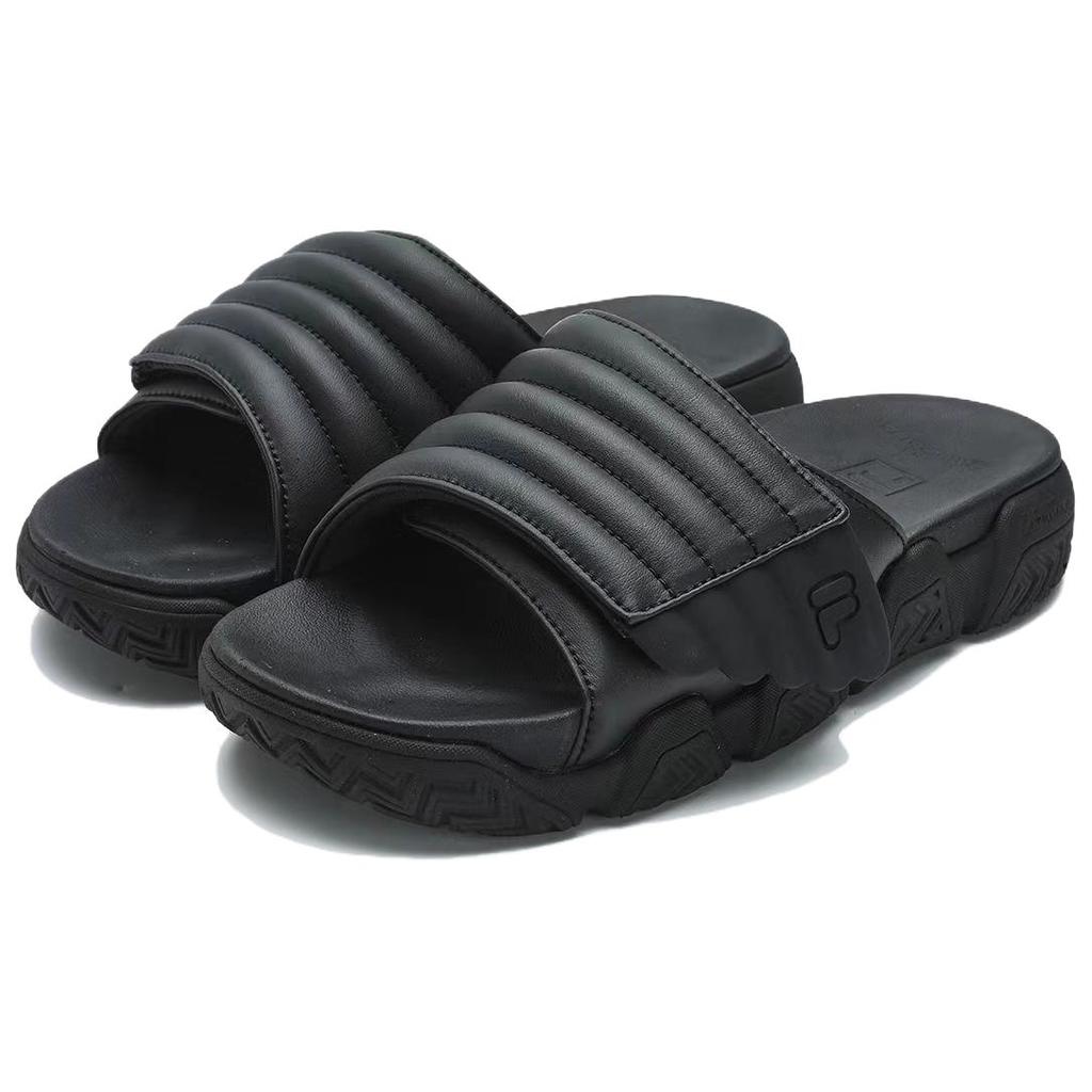 Fila Fusion Buster Slipper Comfortable Versatile Casual Slide Sandals Women slippers Black T12W421503FBK