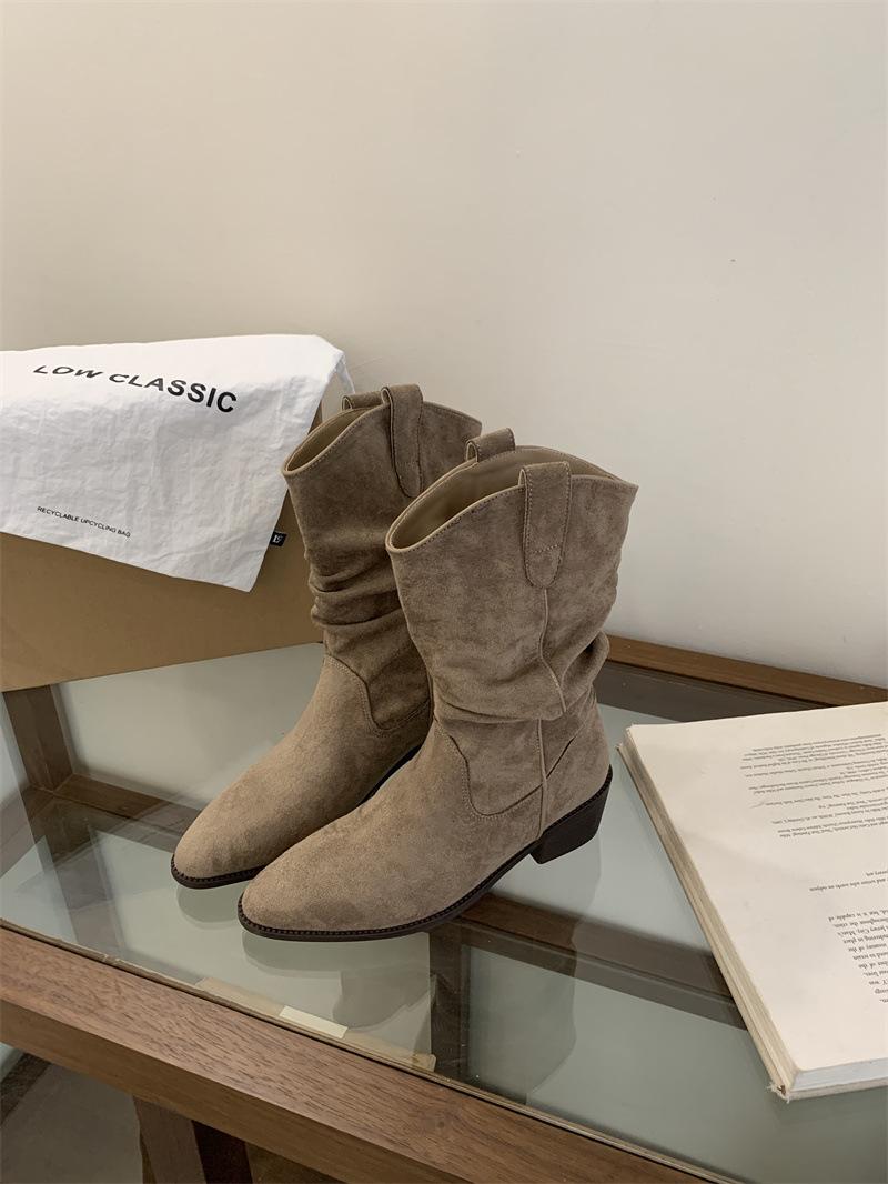 

2025 thick heel short boots sizes 35-40 40