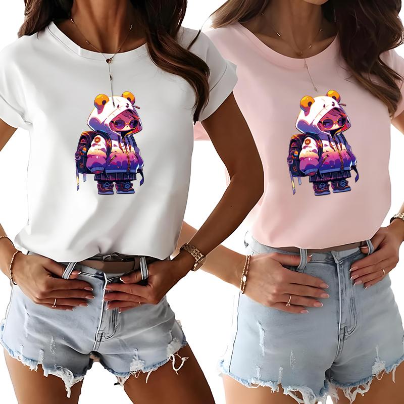 Animal Human Heat Transfer Stickers Print For T-Shirt Hoodies Jeans Clothes Stickers Diy Iron On Transfer Thermal Decals