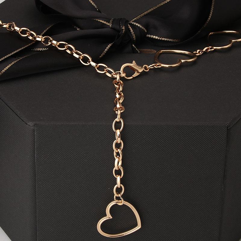 Love Waist Chain, Jewelry Hollow Peach Heart Dress Decorative Belt