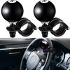 Tallew 2 Pcs Black 8 Ball Steering Wheel Knob Spinner Suicides Knob For 360 Degrees Rotation Steering Wheel Accessories For Cars Trucks Semis