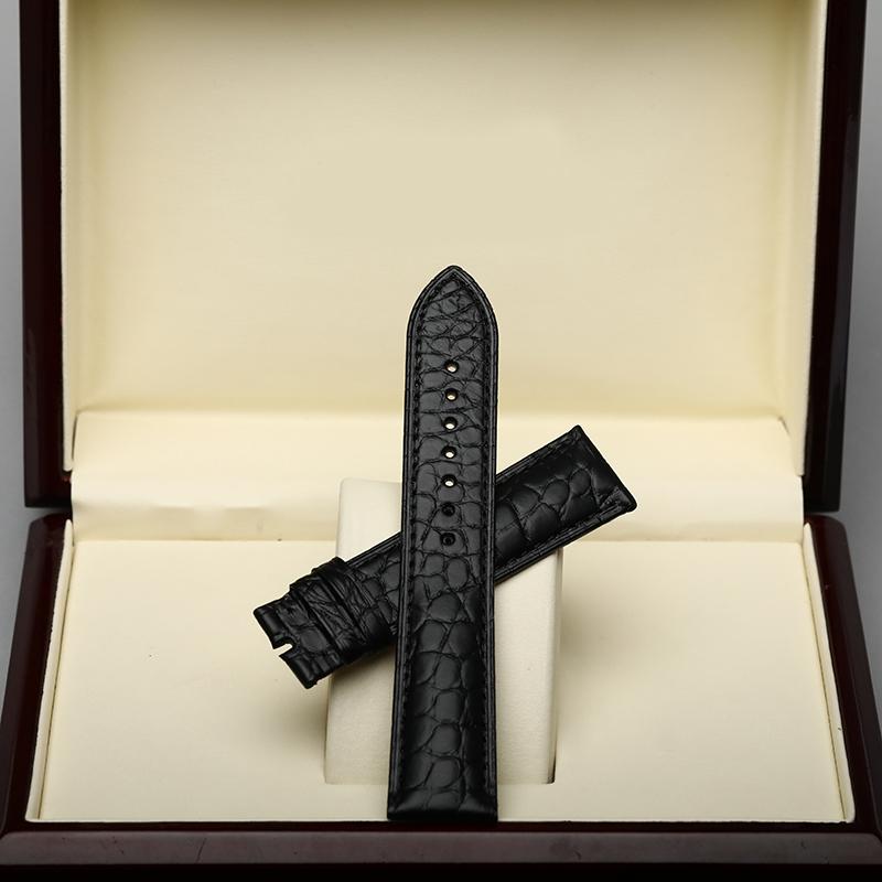 20 22mm Blue Purple Gray Pink Alligator Strap Replacement Cartier Tank London Men Women Folding Buckle Watch Strap Accessories