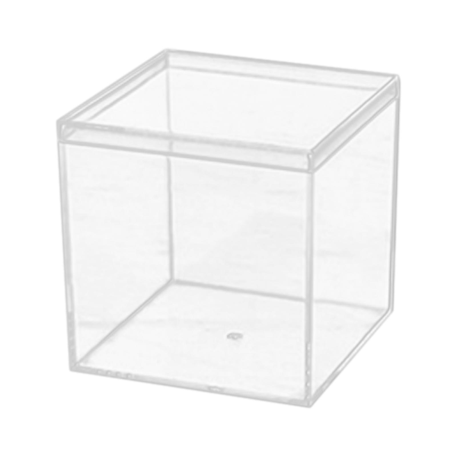 

Прозора коробка Пластикова Акрилова Квадратна коробка Земляна кришка Коробка для цукерок Ручна Виставкова Пакувальна коробка One Size