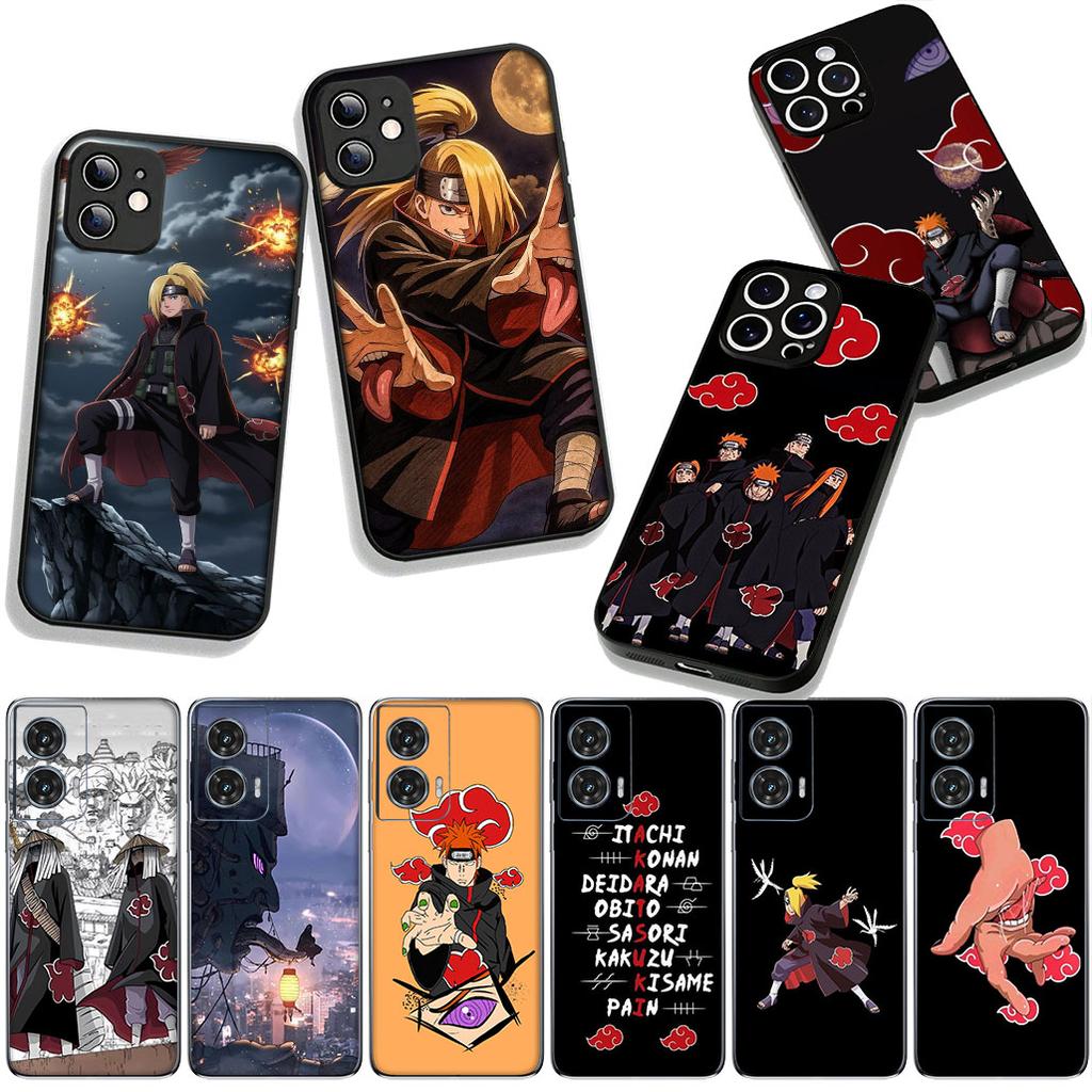 Phone Cover Deidara Pain Akatsuki Narutos Casing for Apple iPhone 16 15 14 Plus 13 12 Mini 17 Pro Max + ProMax 16E Air 15+ Case