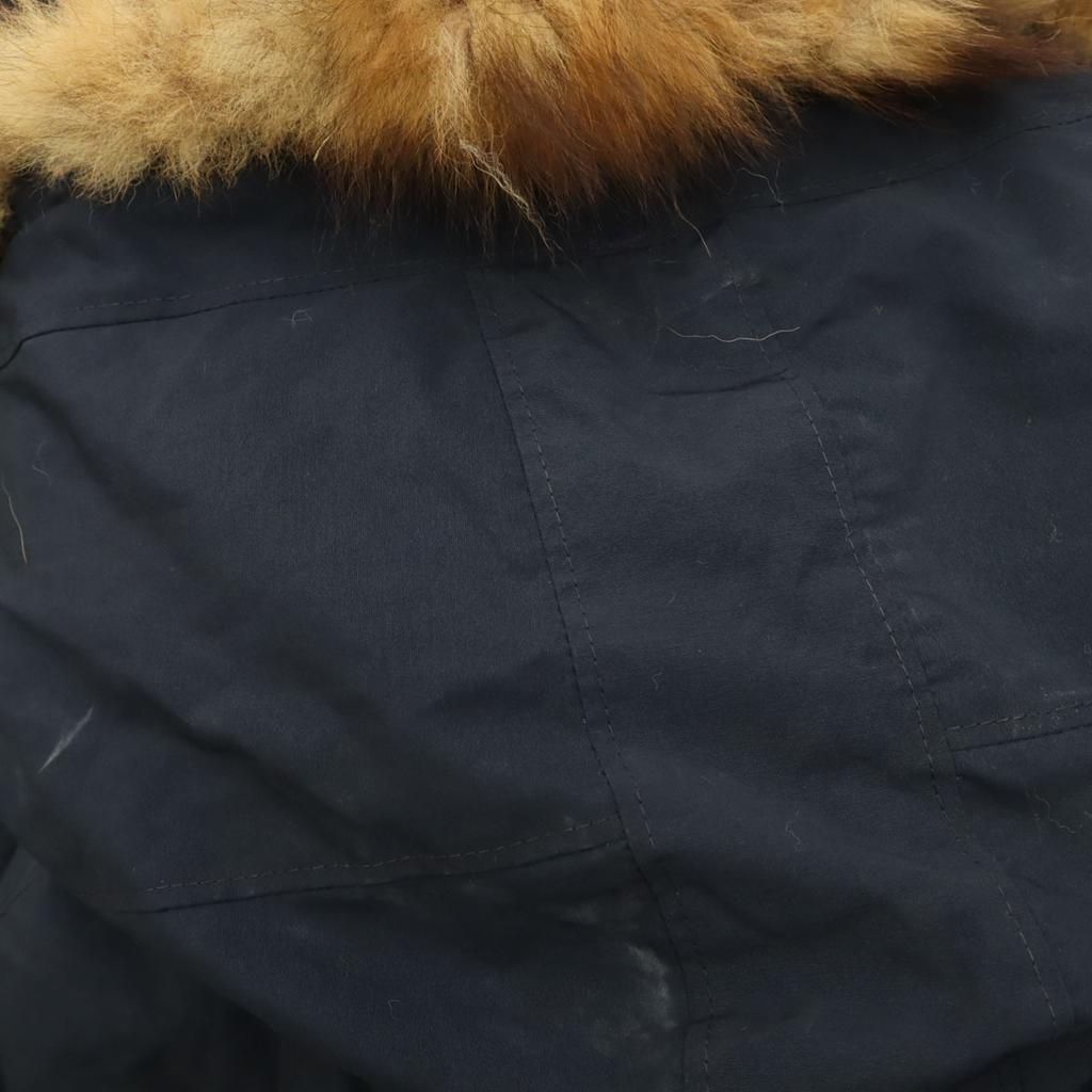 SCHOTT 90s Made In USA Old Down Jacket L Navy Men's Used