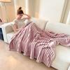 OEING Faux Rabbit Velvet Thick Sofa Throw Blanket