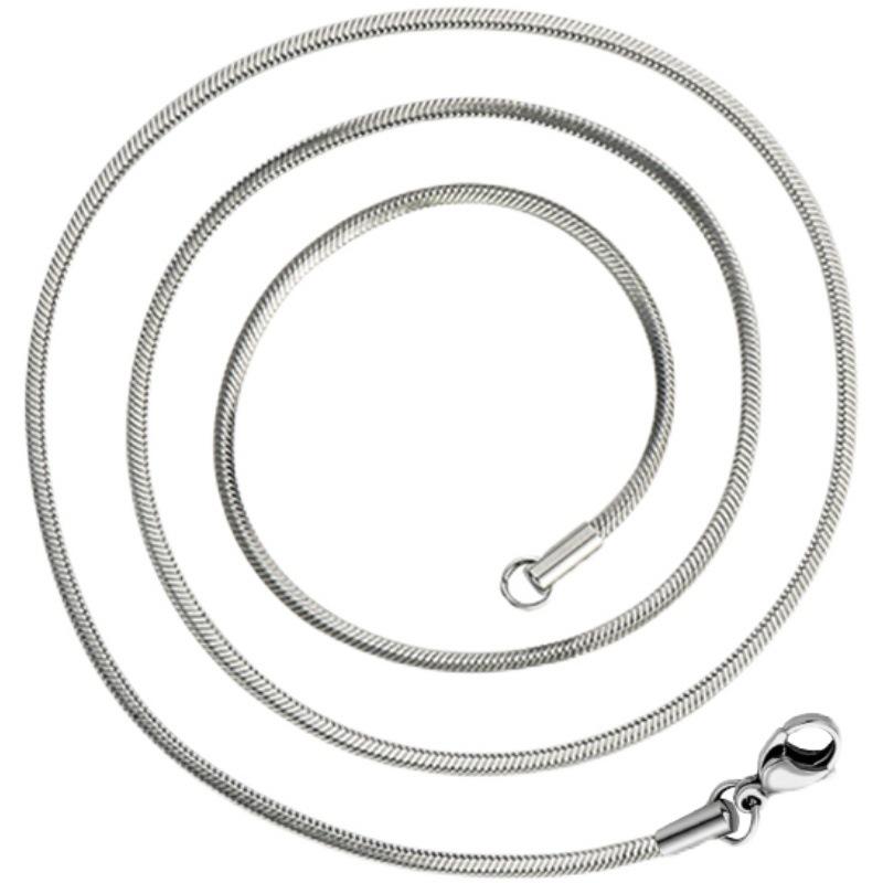 1 Stück Punk Hip-Hop Schlangen-Gliederkette Edelstahl-Halskette für Männer Frauen Silberfarbe Männlicher Schmuck Geschenke Cadenas Para Hombre