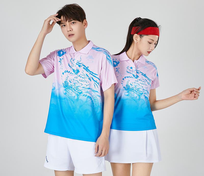 Quick-Dry Table Tennis & Badminton Clothing Set: Kids' Polo & Adult Short Sleeve