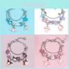 Stitch Kuromi Hello Kitty Cartoon Beaded Bracelet For Women Gift Summer