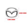 2025 Hot Car Steering Wheel Emblem Cover Auto Refit Accessories For Mazda 3 Axela CX5 CX3 CX4 CX30 CX9 Atenza Demio RX7 RX-7 RX-