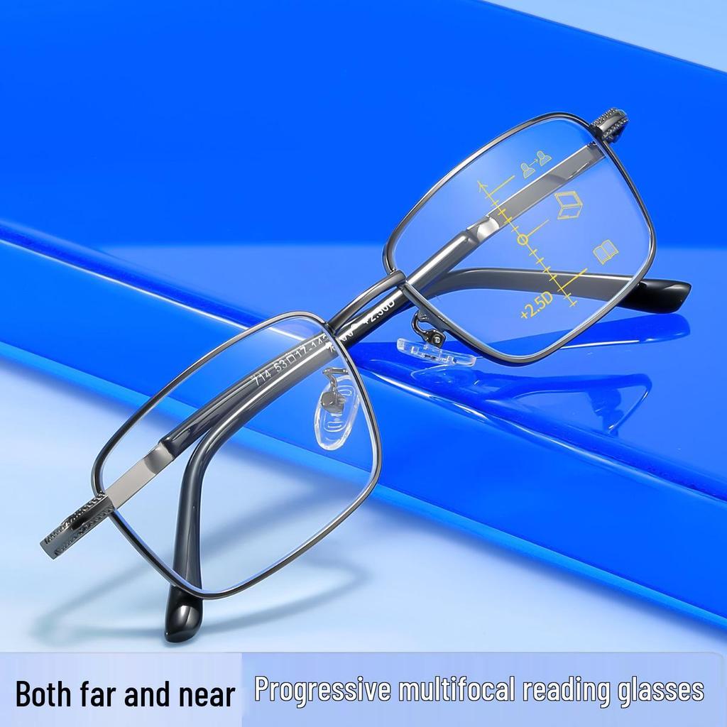 High-End Bifocal Reading Glasses: Anti-Blue Light, Unisex, For Near & Far Vision