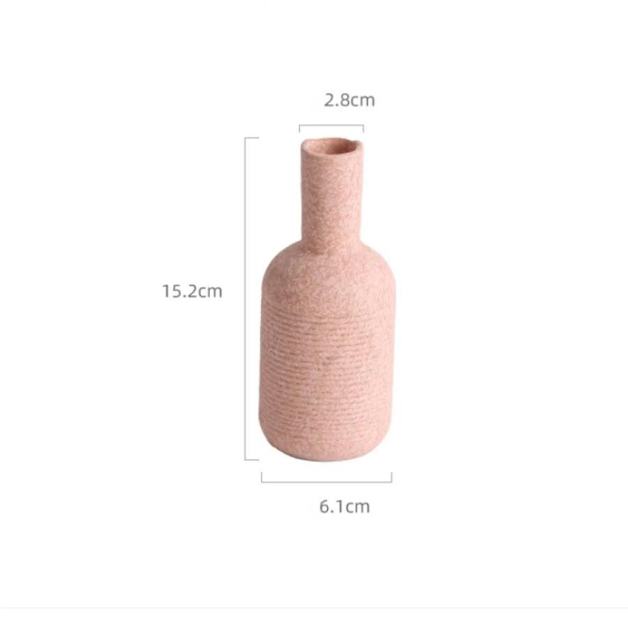 NEW Modern Nordic Vase Ceramic Flower Pot Home Living Room Decoration Office Desktop Ornaments Flower Arrangement Art Decor