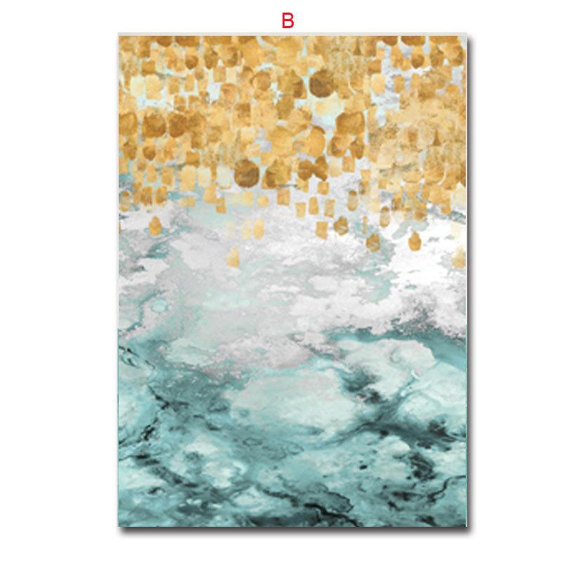 Autumn Trees Nordic Modern Living Room Bedroom Sofa Background Wall Landscape Hanging Canvas Painting Wall Art Home Decor