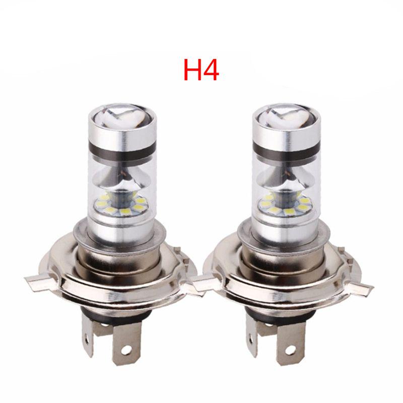 2pcs Car H4/H7 6500K Hi/Lo Beam 20 LED Fog Light Driving Bulb White Lamp
