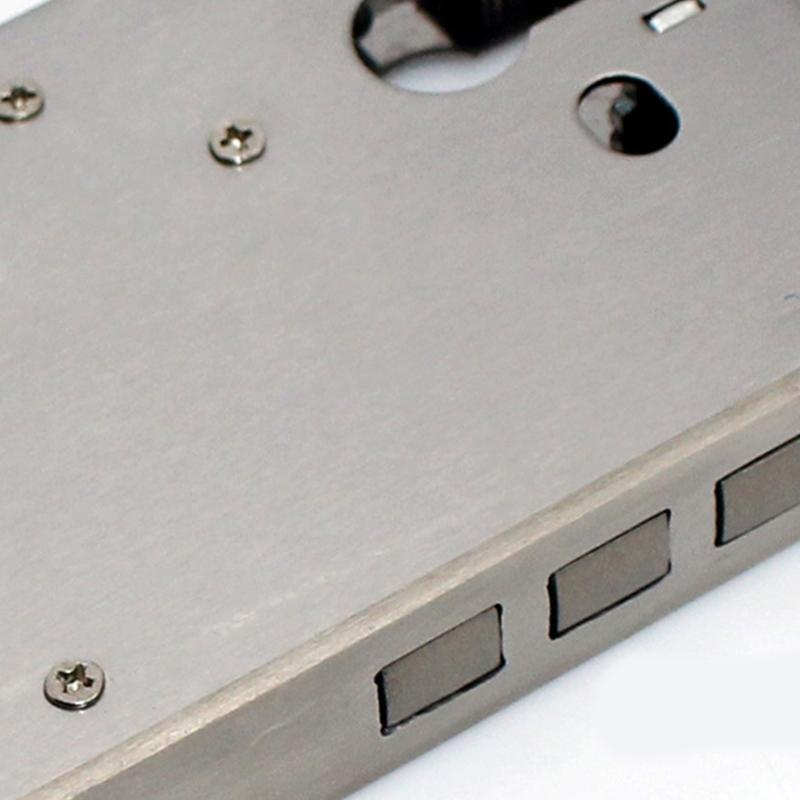 Metal Single Point Mortise Lock Body with Narrow Panel Front Plate for Residential Gate Door Repair and Aluminum Door Use