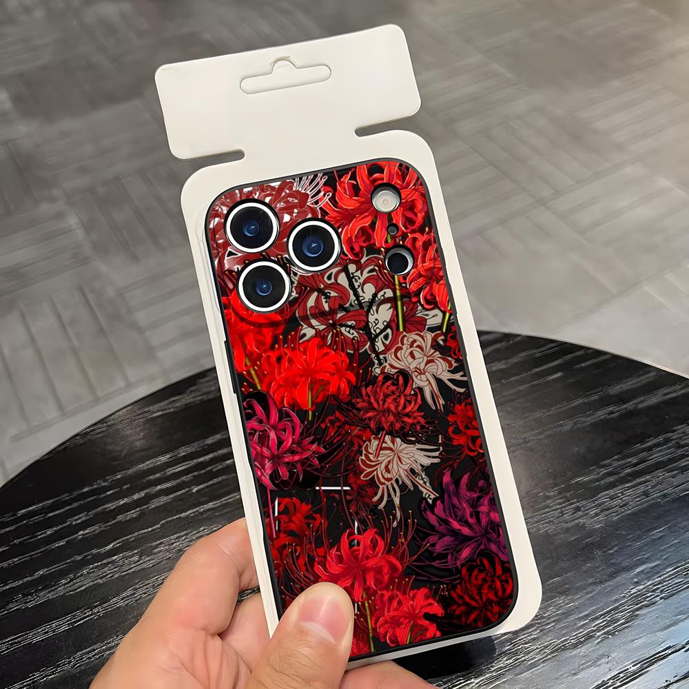 Anime T-Tokyo G-Ghoul Higanbana Handyhülle Für IPhone 17 Air 16 E Pro Max 15 14 13 Mini 12 Pro 11 Max Plus Schwarze Weiche Hülle