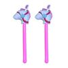 2Pcs Inflatable Stick Horse 39" PVC Kids Inflatable Horse Toy Easy Inflate Deflate Party Decoration for Horse Cowboy Carnival Christmas Birthday
