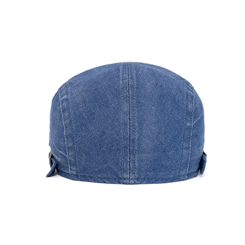 Denim Beret Men's Forward Cap Spring Autumn Peaked Cap