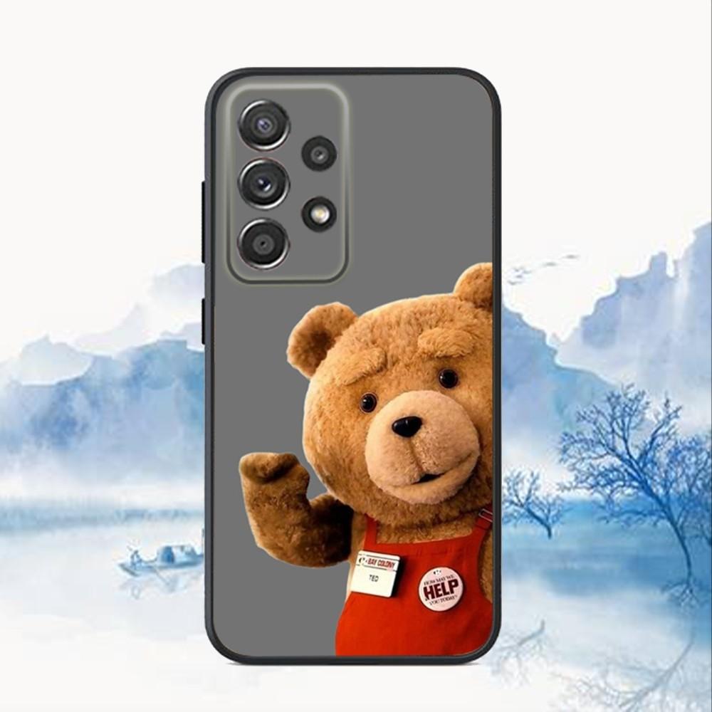 T-Teddy Bear Movie Ted Phone Case For Samsung S25,S24,S21,S22,S23,S30,Ultra,S20,Plus,Fe,Lite,Note,10,9,5G Black Cover