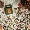 Doraking 46PCS Cute Boxed DIY Decoration Mini Size Plants Flowers Forest Adhesive Paper Stickers for Laptop Planners Scrapbook Cups Diary Notebooks Al