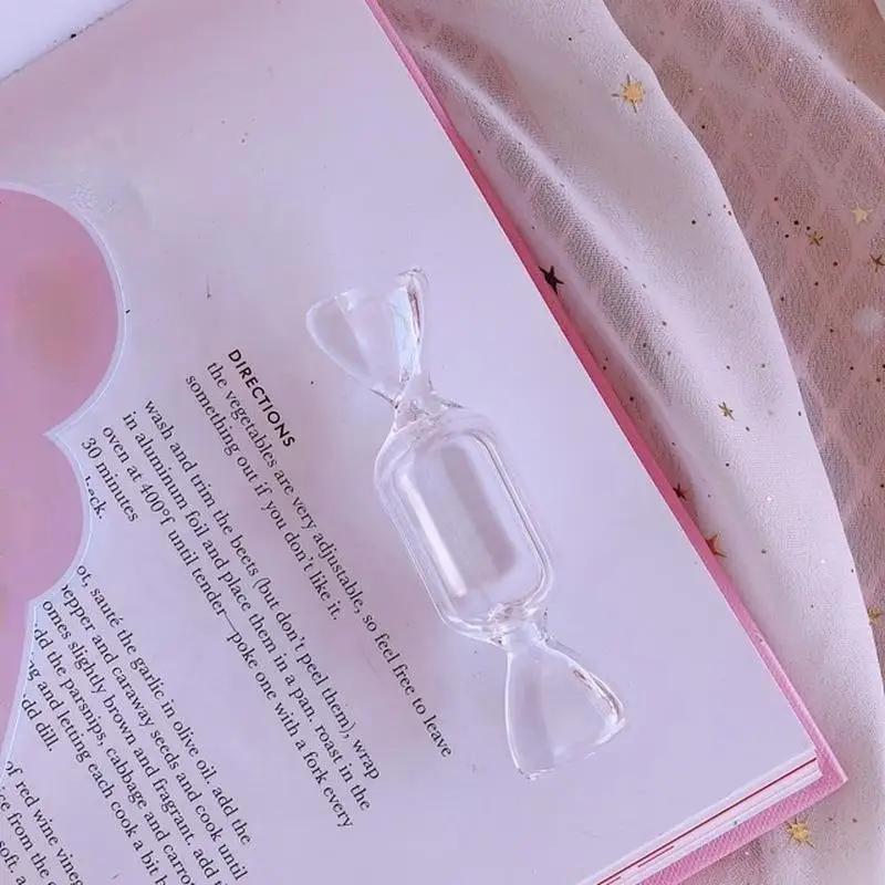 1Pcs Portable Cute Teen Girls Candy Shape Transparent MakeUp Storage Box Mini Earrings Jewelry Bag Storage